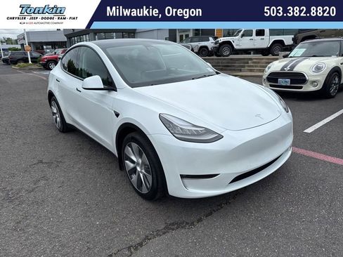 Used 2021 Tesla Model Y Long Range AWD/4WD image 1