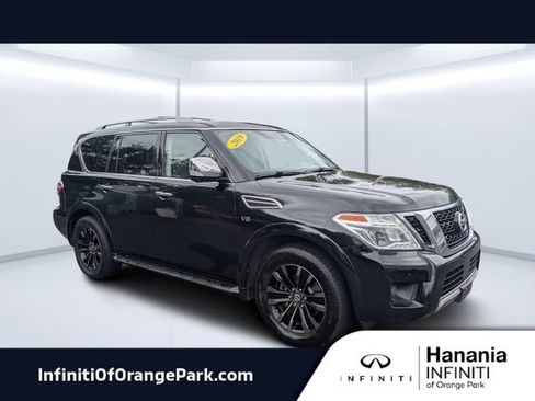 Used 2019 Nissan Armada Platinum w/ Captain's Chairs Package RWD image 1