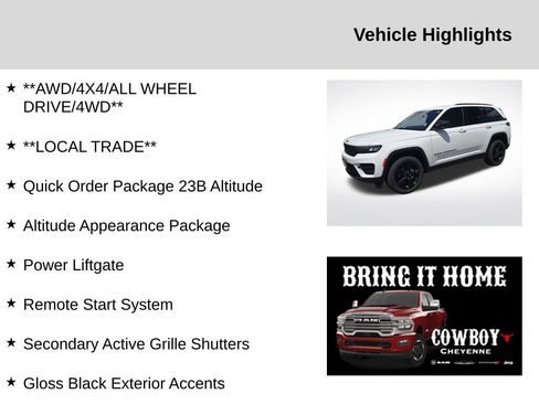 Used 2023 Jeep Grand Cherokee Altitude AWD/4WD image 2