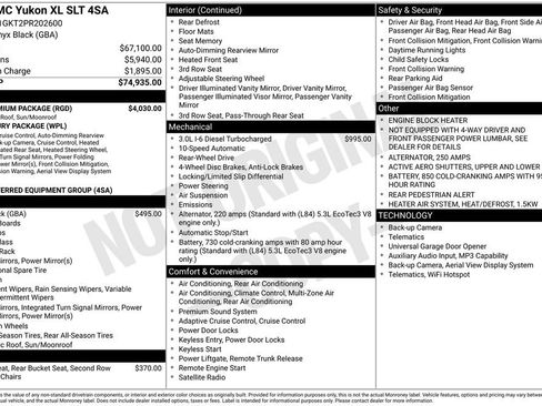 Used 2023 GMC Yukon XL SLT w/ SLT Premium Package RWD image 6