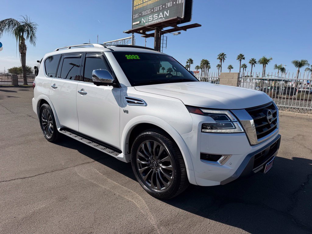 Certified 2022 Nissan Armada Platinum w/ Captain's Chairs Package AWD/4WD 360° Tour