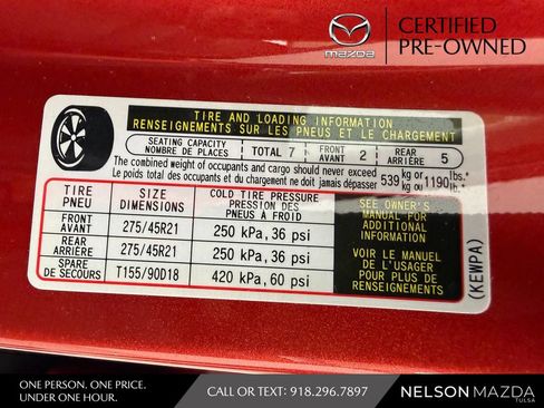 Certified 2026 MAZDA CX-90 3.3 Turbo w/ Premium Sport Pkg AWD/4WD image 59