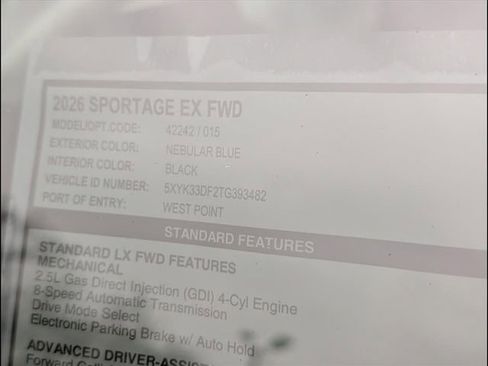 New 2026 Kia Sportage EX w/ EX Panorama Roof Package image 14