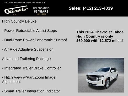 Used 2024 Chevrolet Tahoe High Country image 10