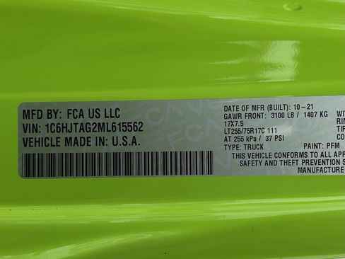 Certified 2021 Jeep Gladiator Willys image 35