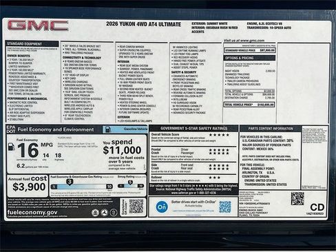 New 2026 GMC Yukon AT4 Ultimate image 21