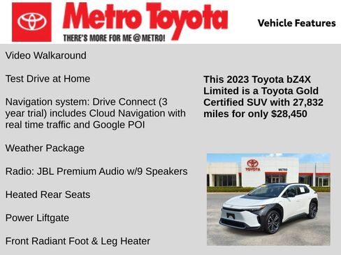 Certified 2023 Toyota bZ4X AWD w/ Weather Package image 21