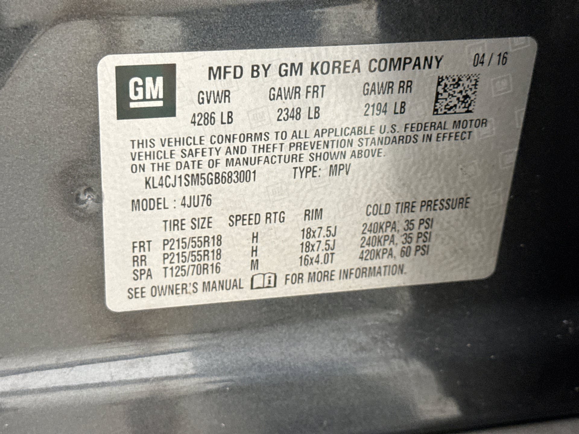 Used 2016 Buick Encore Sport Touring FWD image 24