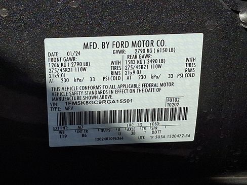 Certified 2024 Ford Explorer ST w/ Equipment Group 401A AWD/4WD image 27