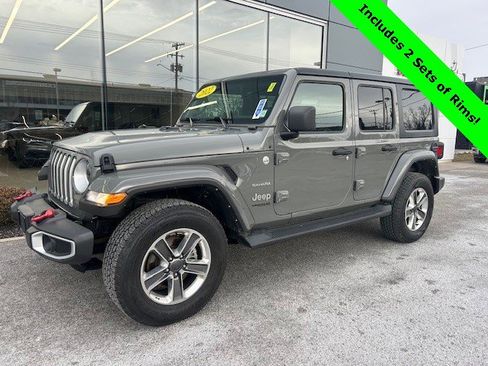 Used 2022 Jeep Wrangler Unlimited Sahara w/ Cold Weather Group image 1