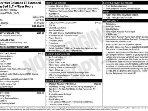 Used 2022 Chevrolet Colorado LT w/ Fleet Safety Package RWD image 10