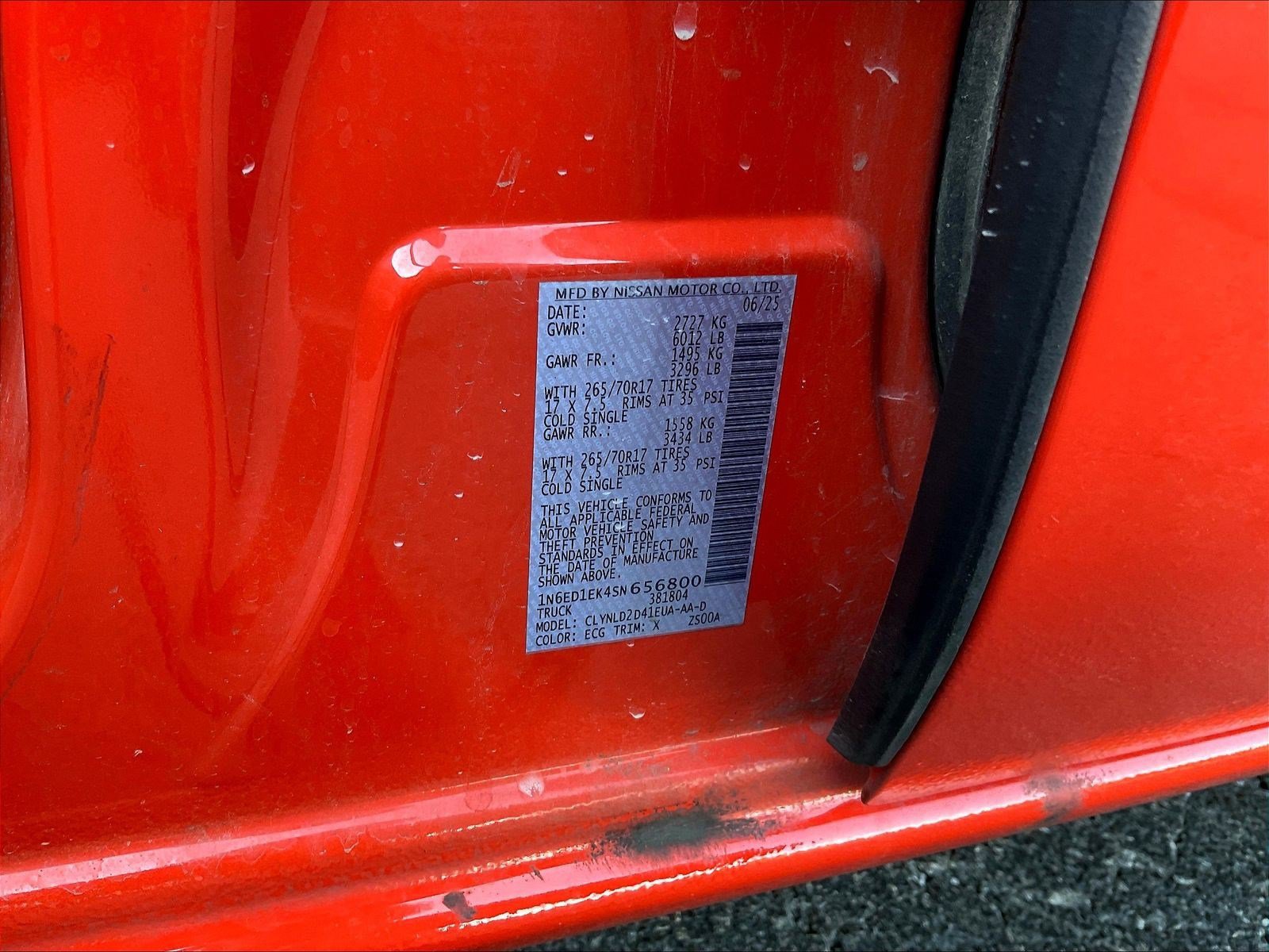 Used 2025 Nissan Frontier PRO-4X w/ Interior Protection Package AWD/4WD image 6