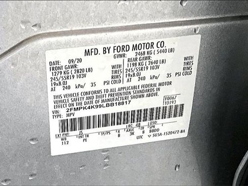 Used 2020 Ford Edge Titanium w/ Equipment Group 301A image 20