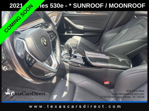 Used 2021 BMW 530e w/ Parking Assistance Package RWD image 7