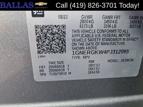 Certified 2023 Chevrolet Traverse LT FWD image 31