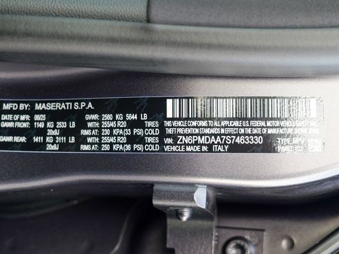 Used 2025 Maserati Grecale Modena AWD/4WD image 62
