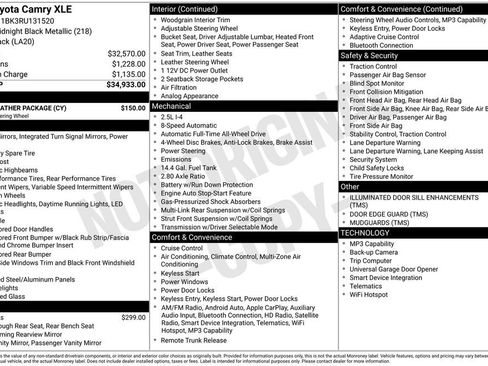 Used 2024 Toyota Camry XLE w/ Cold Weather Package image 3