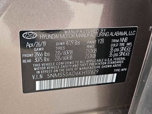 Used 2019 Hyundai Santa Fe Limited image 37