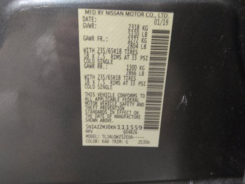 Used 2019 Nissan Murano SV w/ Cargo Package image 33