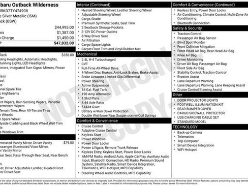 Used 2026 Subaru Outback Wilderness AWD/4WD image 3