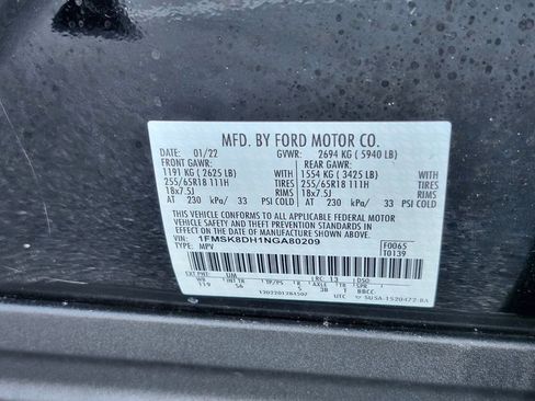 Used 2022 Ford Explorer XLT w/ Equipment Group 202A image 35