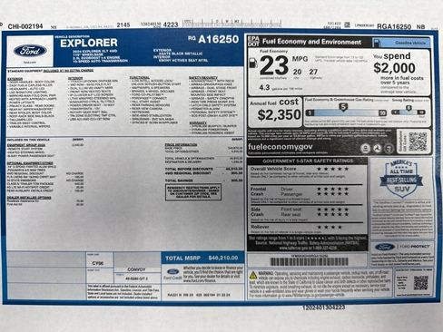 Used 2024 Ford Explorer XLT w/ Equipment Group 202A AWD/4WD image 26