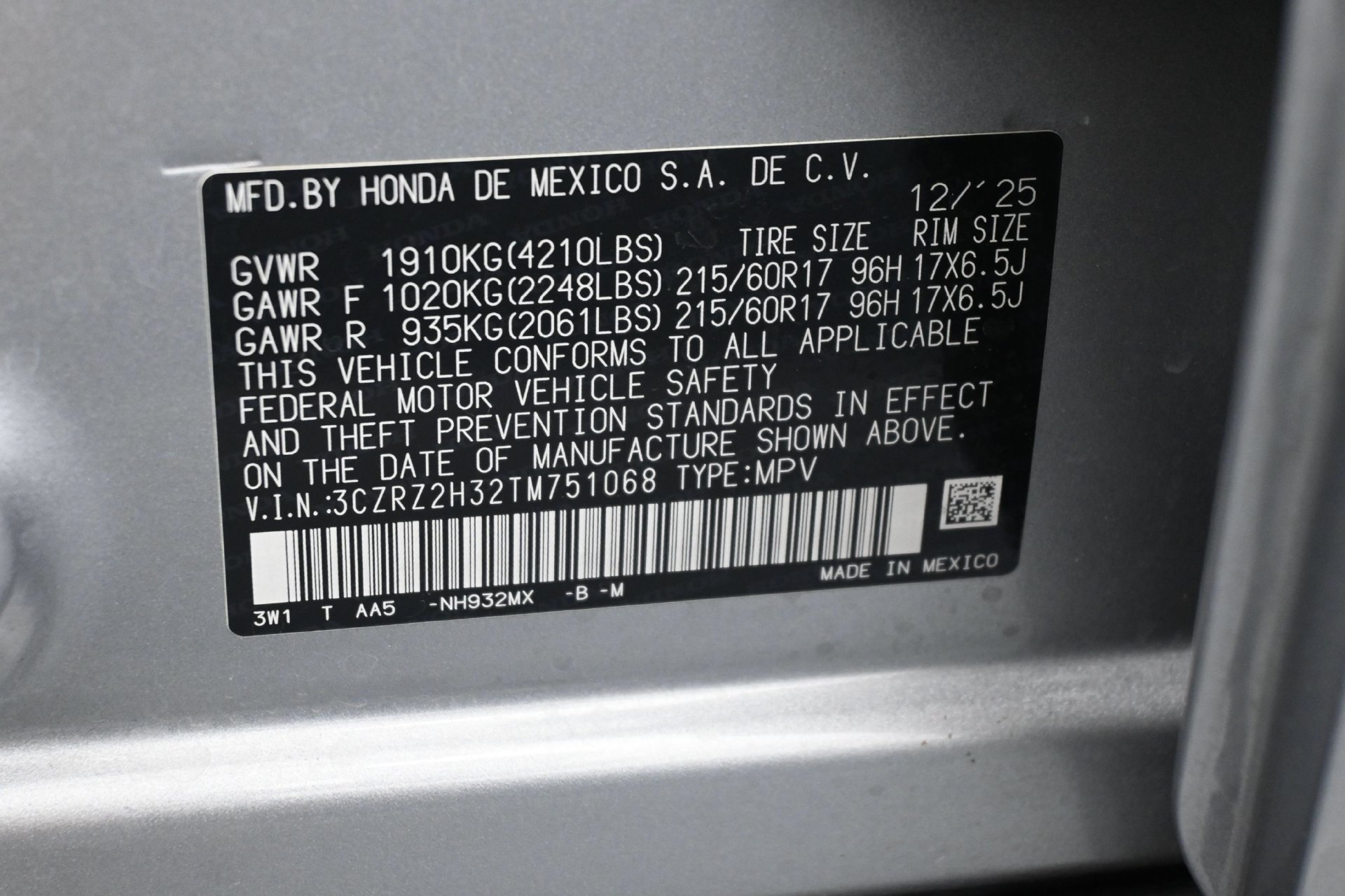 Used 2026 Honda HR-V LX image 23