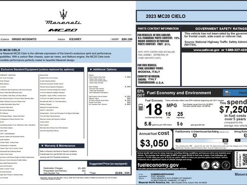 Used 2023 Maserati MC20 Spyder image 44