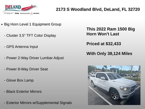 Used 2022 RAM 1500 Big Horn AWD/4WD image 12