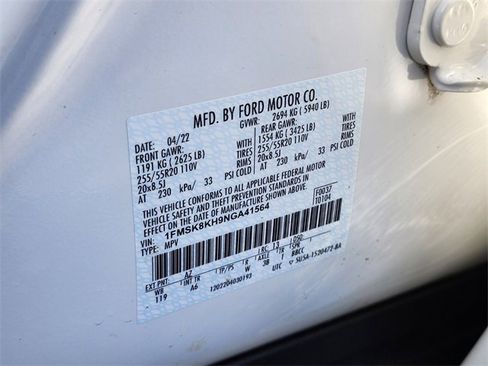 Certified 2022 Ford Explorer ST-Line image 37