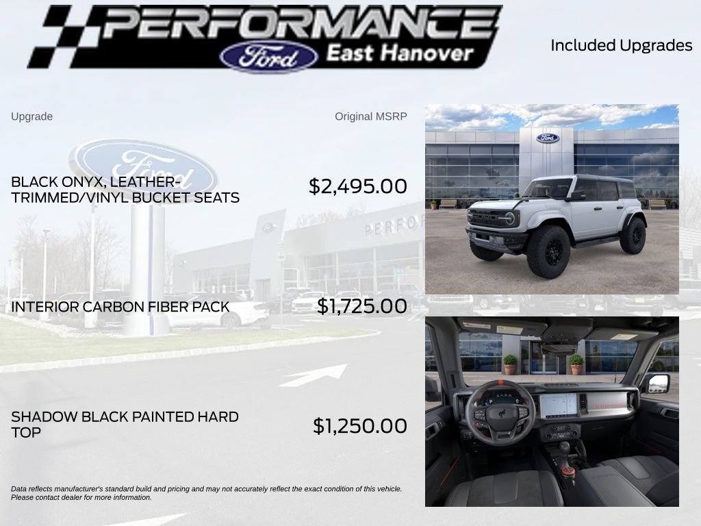 New 2026 Ford Bronco Raptor w/ Interior Carbon Fiber Pack AWD/4WD image 4