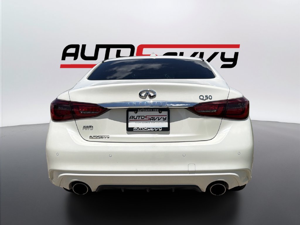 Used 2021 INFINITI Q50 Luxe w/ Seat & Sound Package AWD/4WD image 3