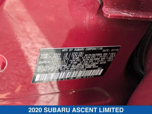 Used 2020 Subaru Ascent Limited w/ Technology Package image 40