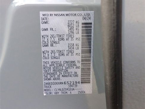 Used 2024 Nissan Frontier PRO-4X w/ Off-Road Protection Package image 32