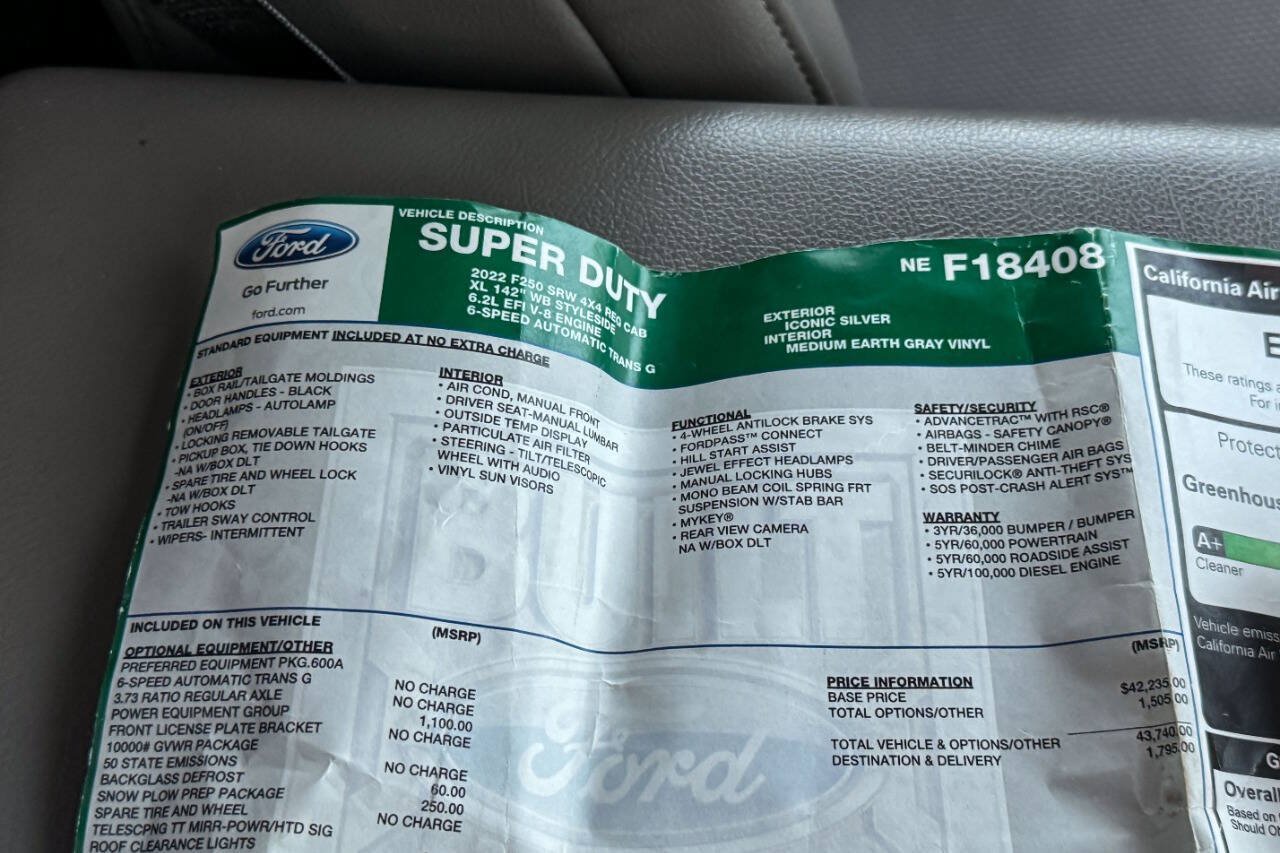Used 2022 Ford F250 XL w/ Power Equipment Group AWD/4WD image 29