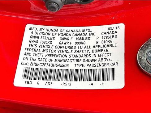 Used 2016 Honda Civic EX image 28