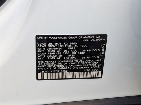 New 2026 Volkswagen Atlas SE image 35