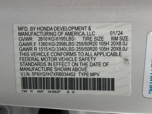 Certified 2024 Honda Pilot Touring image 31