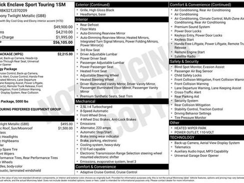 New 2026 Buick Enclave Sport Touring w/ Power Package FWD image 26