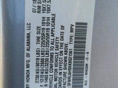 Used 2019 Honda Odyssey Elite image 25