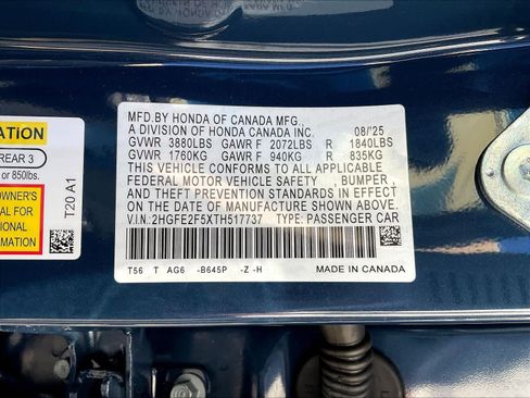 New 2026 Honda Civic Sport image 18