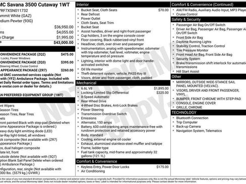 New 2025 GMC Savana 3500 w/ Power Convenience Package RWD image 4