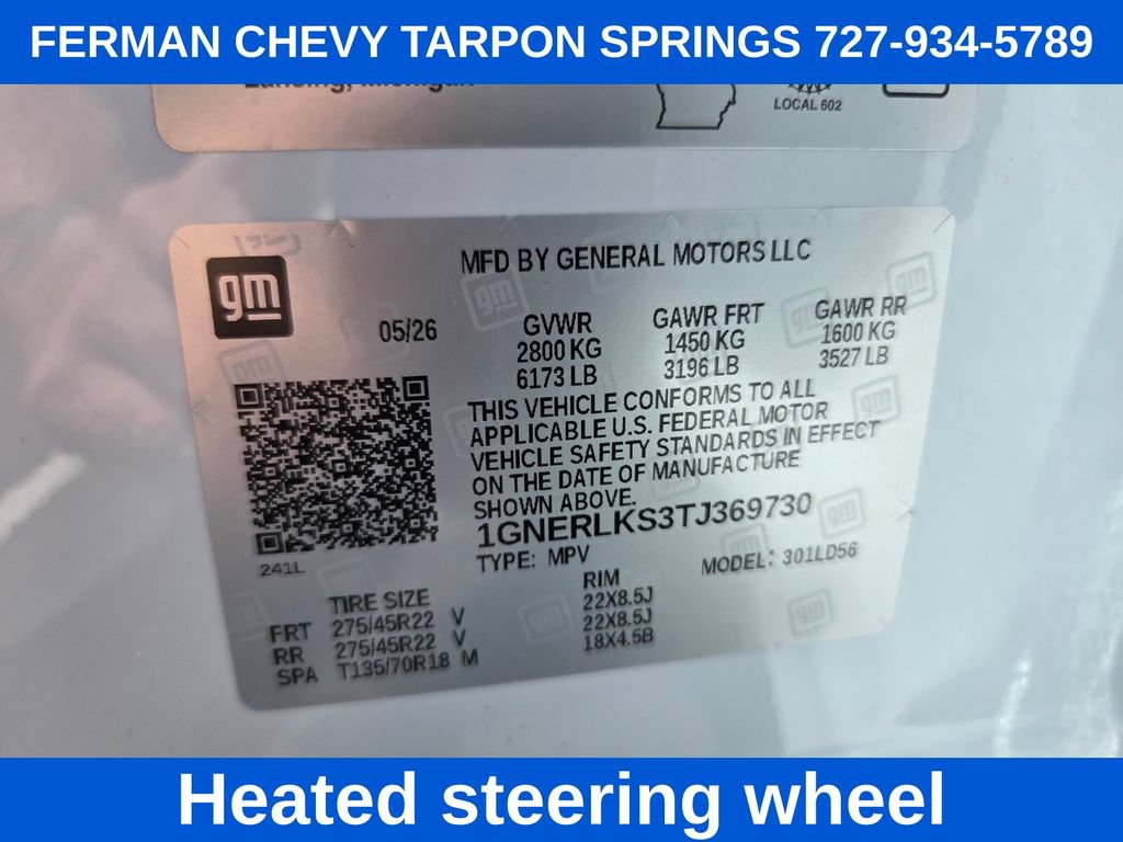 New 2026 Chevrolet Traverse RS w/ LPO, Floor Liner Package FWD image 23