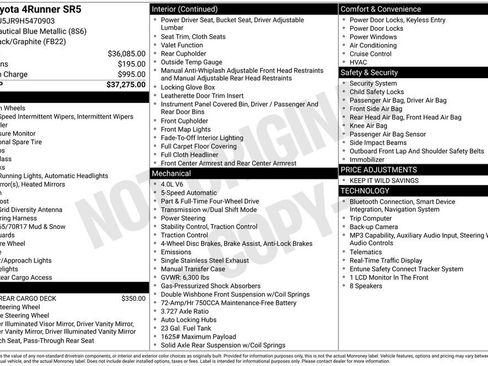 Used 2017 Toyota 4Runner SR5 AWD/4WD image 2