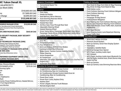 Used 2023 GMC Yukon XL Denali w/ Denali Reserve Package AWD/4WD image 2