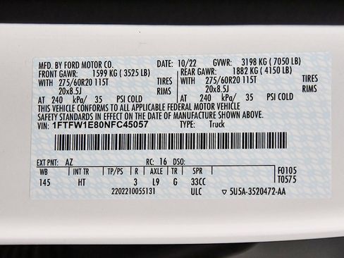 Used 2022 Ford F150 Lariat w/ Equipment Group 502A High image 19