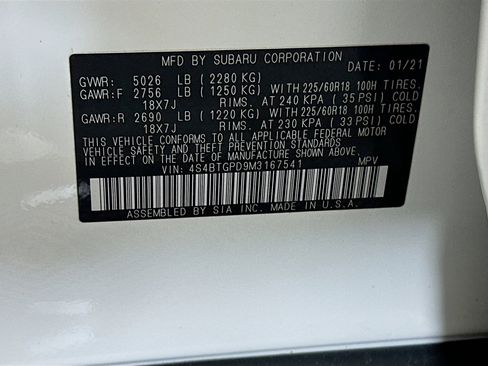 Used 2021 Subaru Outback Touring XT AWD/4WD image 12