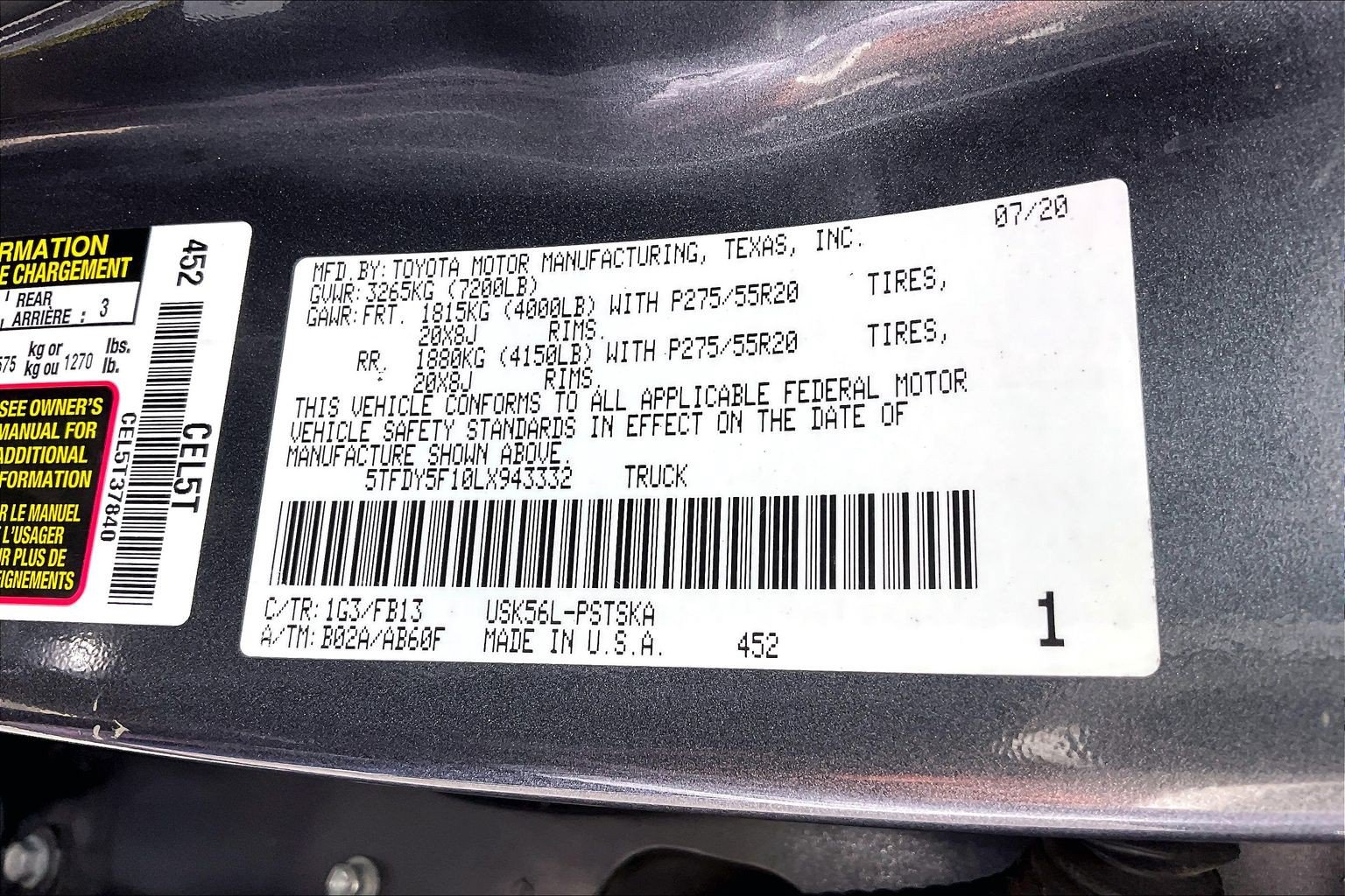 Used 2020 Toyota Tundra SR5 w/ TRD Sport Package AWD/4WD image 36