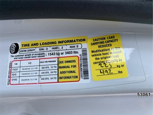 Used 2020 Ford Transit 150 Low Roof w/ Upfitter Package RWD image 19