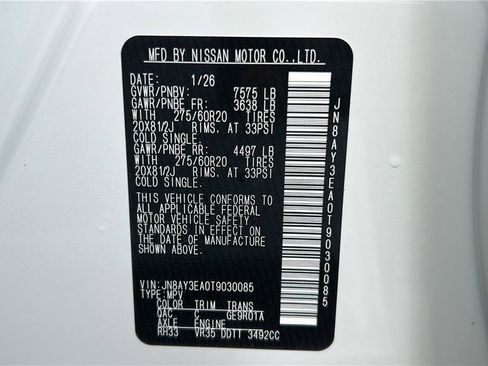 New 2026 Nissan Armada Platinum RWD image 37